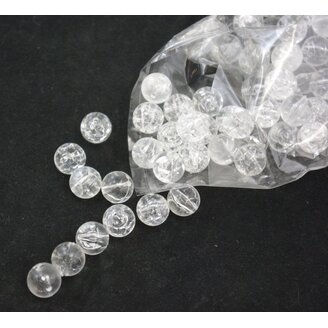 KORÁLKY KRAK 12mm cca 90ks*BÍLÁ