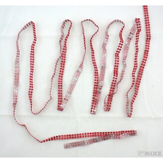 PÁSEK OZDOBNÝ 10mmx24m*ČERVENÁ