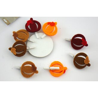 PODZIM FILC KOLÍČEK 3cm 8ks*MIX DRUHŮ