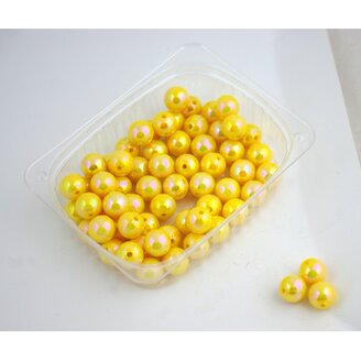 KORÁLKY 12mm*ŽLUTÁ