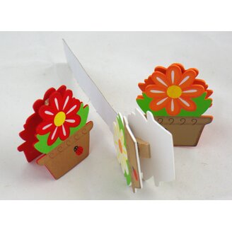 OZDOBNÝ KOLÍČEK KVÍTEK 7cm 3ks*MIX BAREV