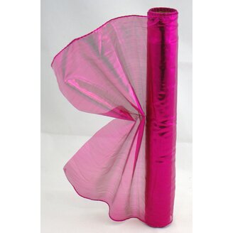 ORGANZA METALIC 40cmx3m*FUXIE