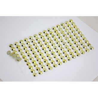 PERLIČKY NALEPOVACÍ 8mm 140ks*ZLATÁ