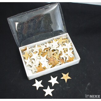 HVĚZDA BŘÍZA 3,5cm 100ks*BÍLÁ