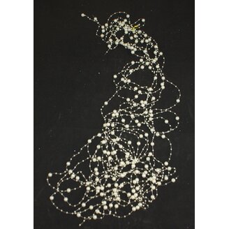 PERLIČKY NA SILONU 120cm 10ks*KRÉMOVÁ