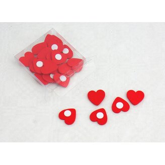 SRDCE NALEPOVACÍ 2cm 24ks*ČERVENÁ