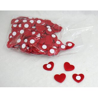 SRDCE NALEPOVACÍ 3,5cm 144ks*ČERVENÁ