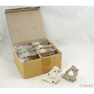 KACHNA PORCELÁN 9x8cm*MIX BAREV