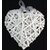 ZÁVĚS SRDCE 25cm*BÍLÁ