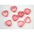 KORÁLKY SRDCE 30mm 8ks*ČERVENÁ