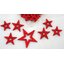HVĚZDA 4-6cm 24ks*ČERVENÁ