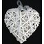 ZÁVĚS SRDCE 25cm*BÍLÁ