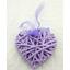 ZÁVĚS SRDCE 14cm*FIALOVÁ