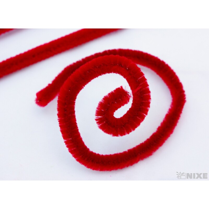 DRÁTEK ŽINYLKA 8mmx31cm 100ks*ČERVENÁ