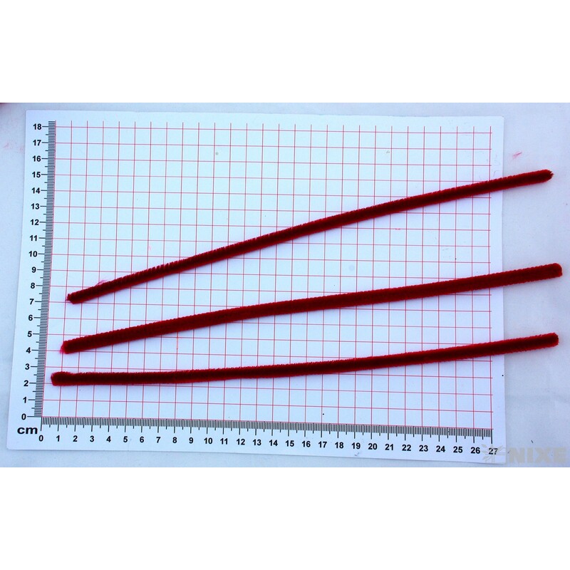 DRÁTEK ŽINYLKA 8mmx31cm 100ks*ČERVENÁ