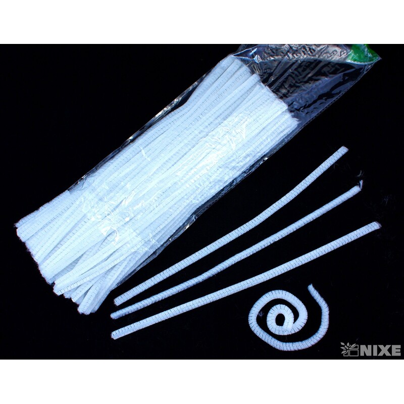 DRÁTEK ŽINYLKA 8mmx31cm 100ks*BÍLÁ