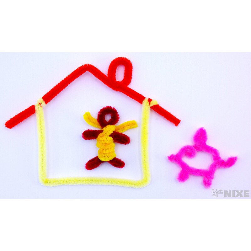 DRÁTEK ŽINYLKA 8mmx31cm 20ks*ŽLUTÁ TM.