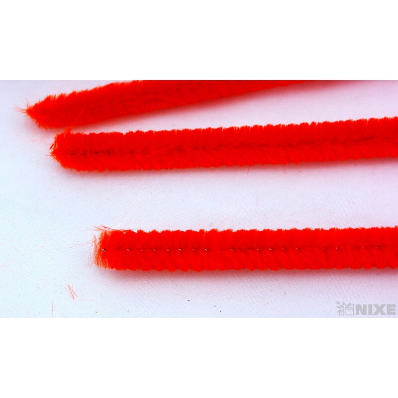 DRÁTEK ŽINYLKA 8mmx31cm 100ks*ORANŽOVÁ TM.