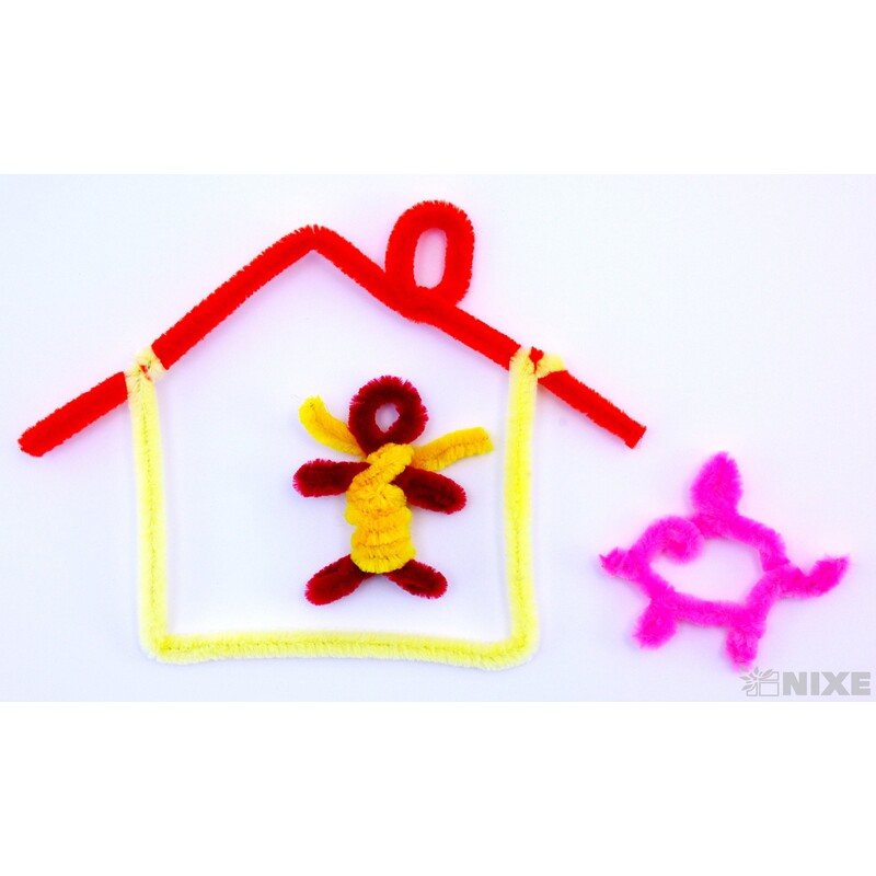 DRÁTEK ŽINYLKA 8mmx31cm 100ks*ORANŽOVÁ TM.