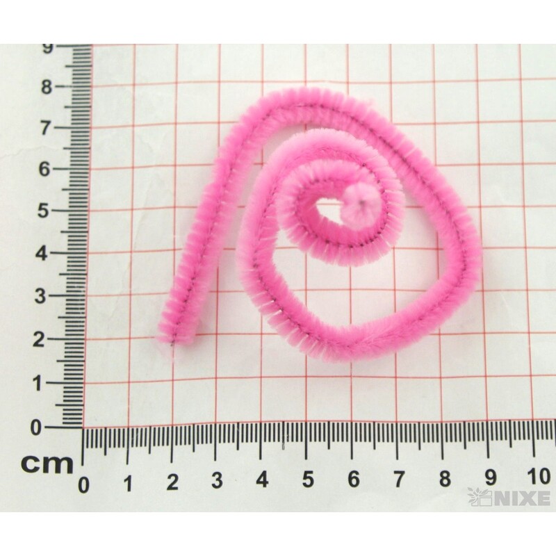 DRÁTEK ŽINYLKA 8mmx31cm 100ks*RŮŽOVÁ