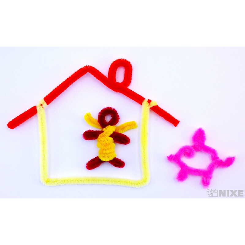 DRÁTEK ŽINYLKA 8mmx31cm 100ks*RŮŽOVÁ