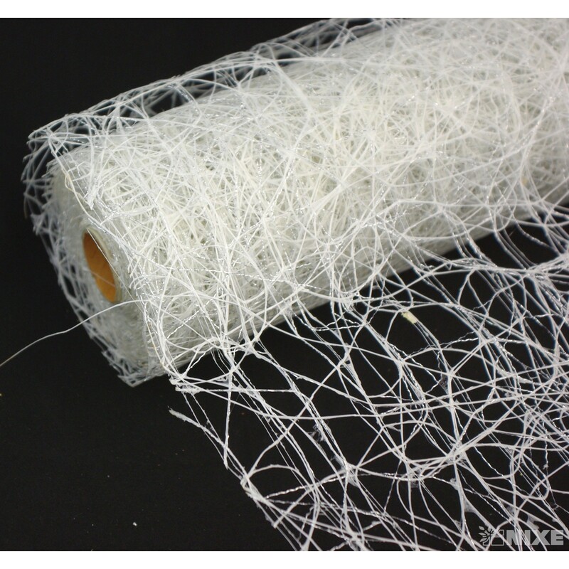 ROLE SISAL METAL 53cmx10yd*BÍLÁ