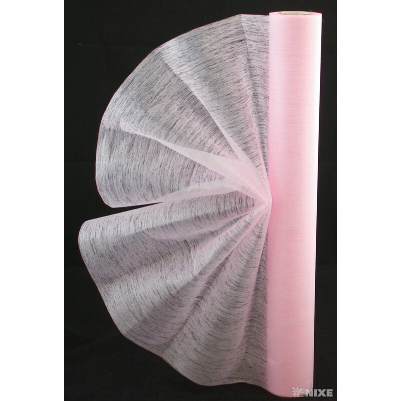 ROLE PLISSÉ 50cmx10yd*RŮŽOVÁ SV. PS-04