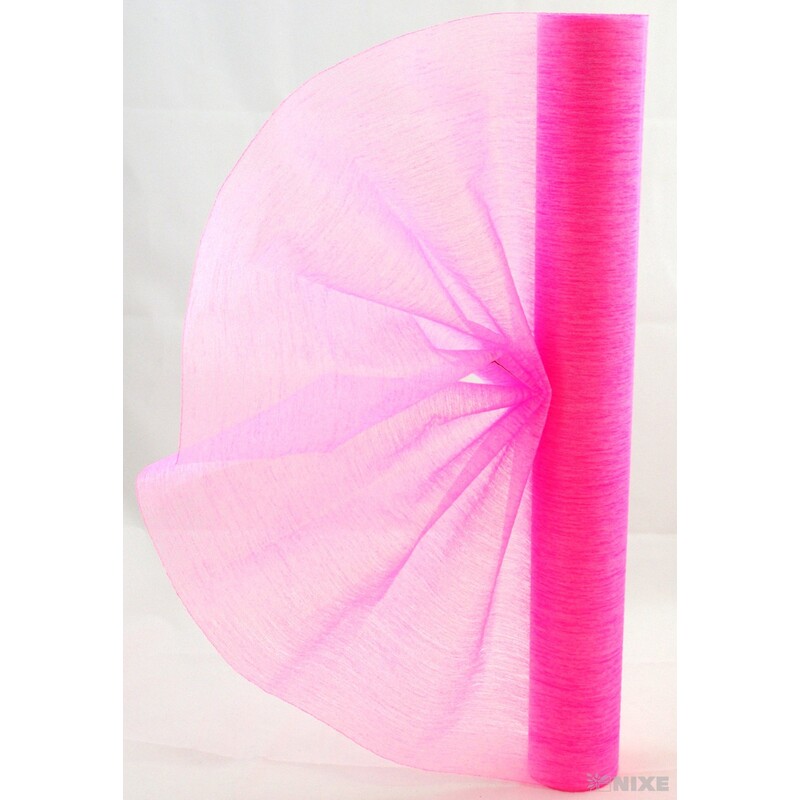 ROLE PLISSÉ 50cmx10yd*RŮŽOVÁ TM. PS-06