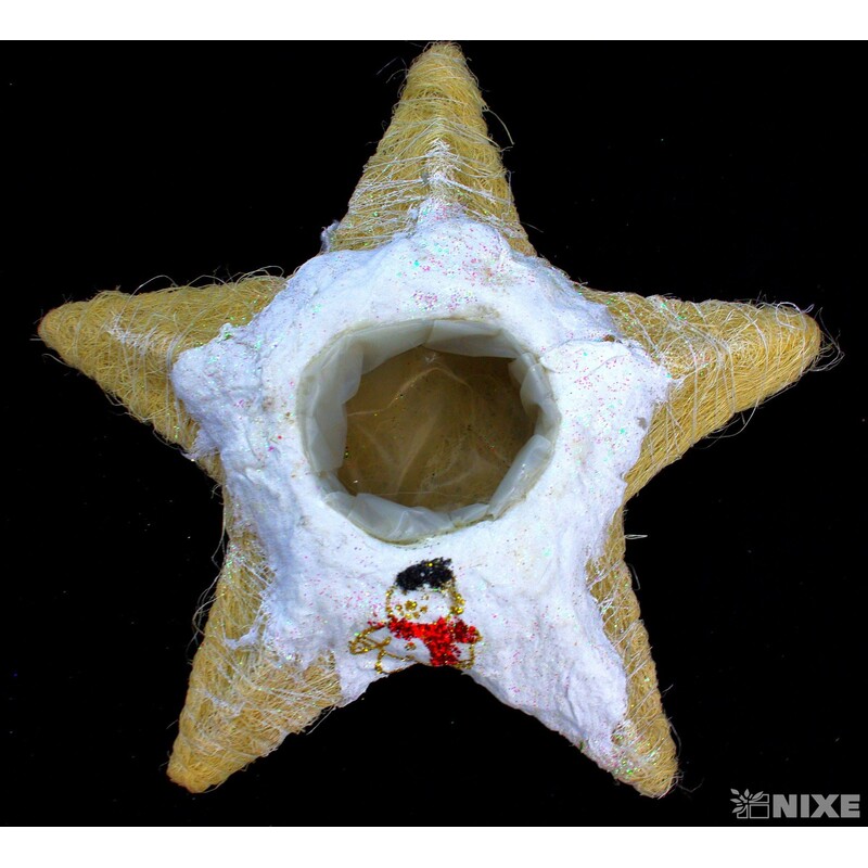 HVĚZDA STOJAN SISAL 25x7cm