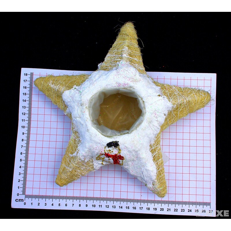 HVĚZDA STOJAN SISAL 25x7cm