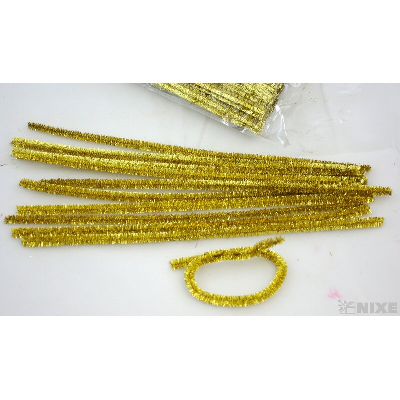 DRÁTEK ŽIN. MET 8mmx31cm 100ks*ZLATÁ