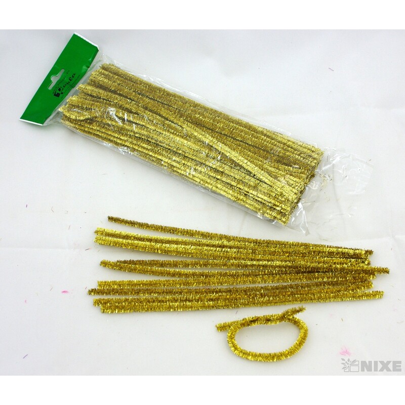 DRÁTEK ŽIN. MET 8mmx31cm 100ks*ZLATÁ