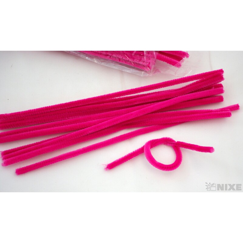 DRÁTEK ŽINYLKA 8mmx31cm 100ks*RŮŽOVÁ SV.