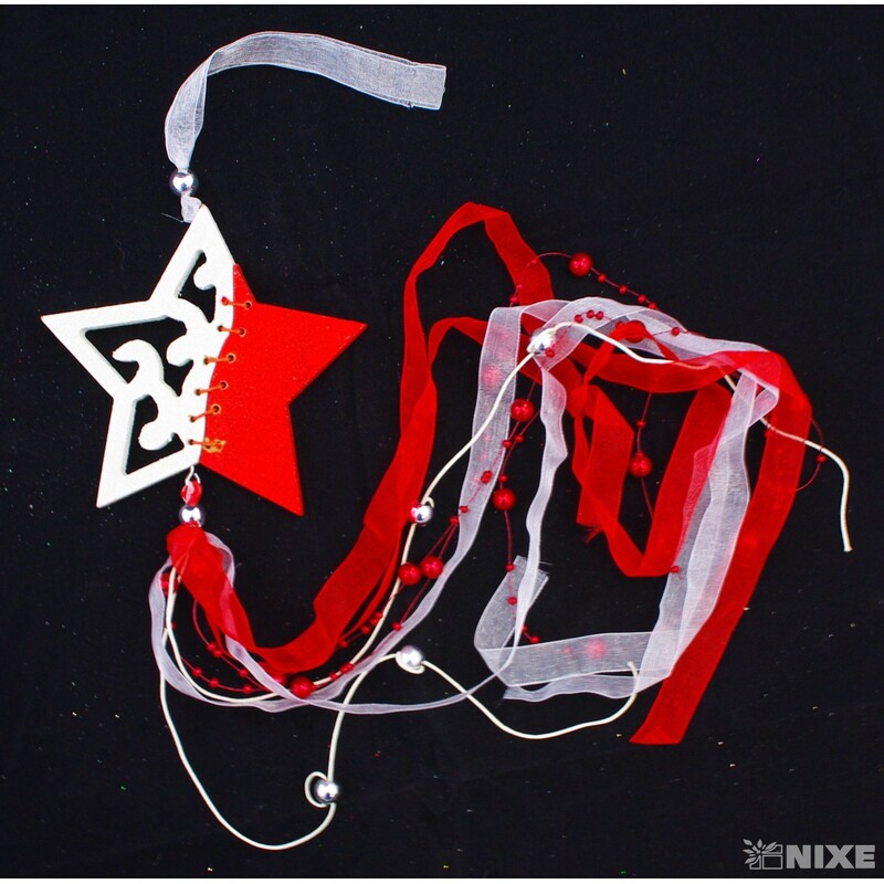 ZÁVĚS HVĚZDA 3ks 11cm*MIX BAREV