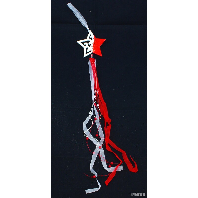 ZÁVĚS HVĚZDA 3ks 11cm*MIX BAREV