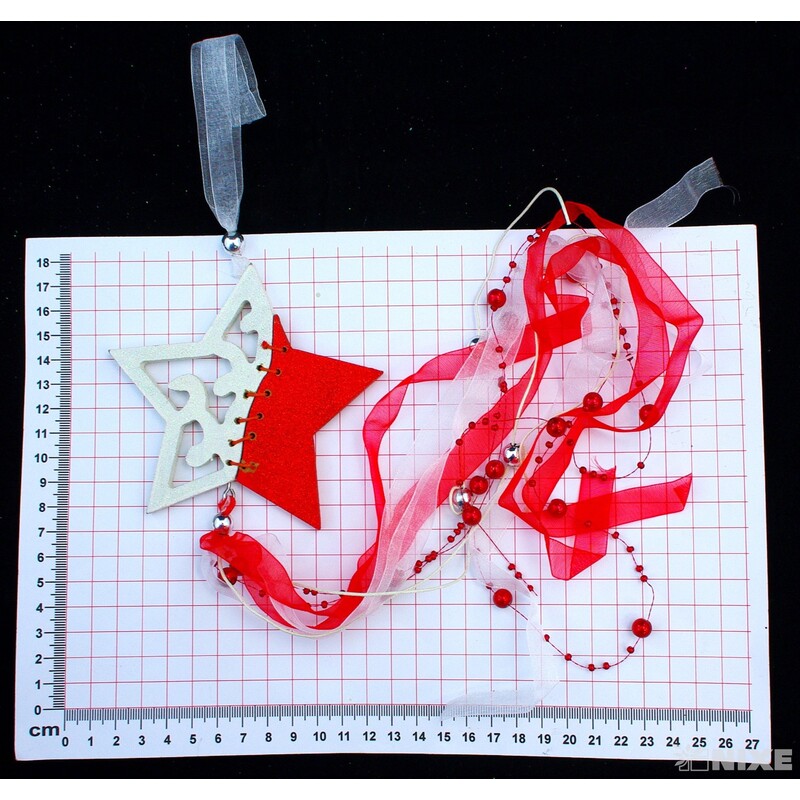 ZÁVĚS HVĚZDA 3ks 11cm*MIX BAREV