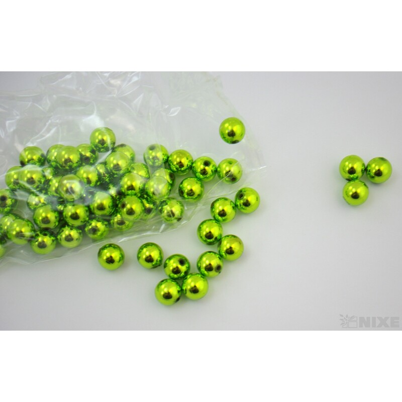 KORÁLKY 12mm cca 62ks*ZELENÁ