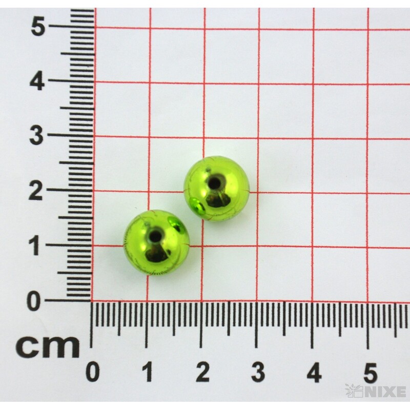 KORÁLKY 12mm cca 62ks*ZELENÁ