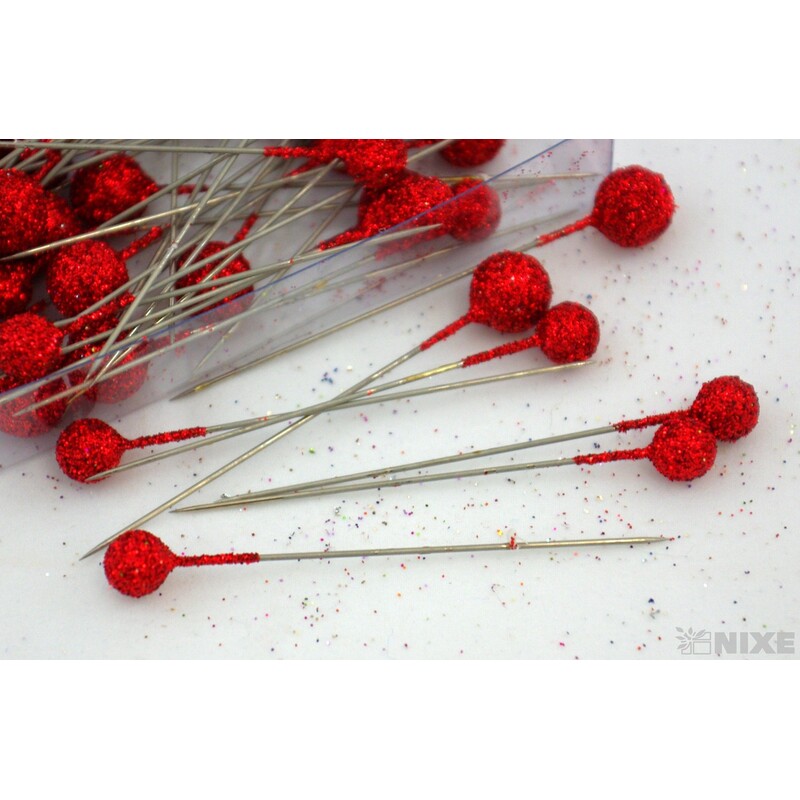 ŠPENDLÍK 9mmx7cm 96ks*ČERVENÁ