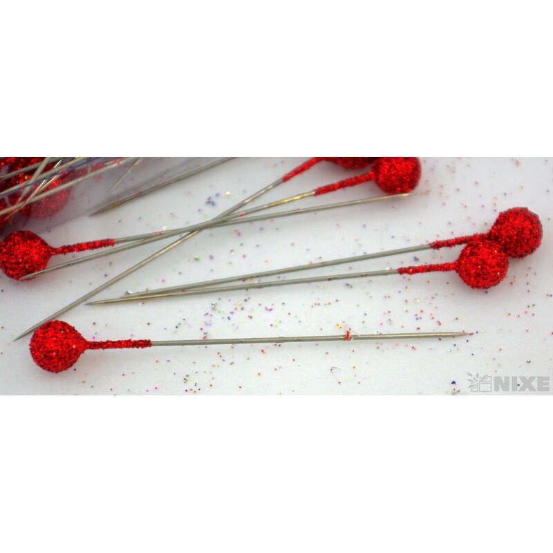 ŠPENDLÍK 9mmx7cm 96ks*ČERVENÁ