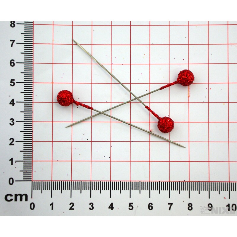 ŠPENDLÍK 9mmx7cm 96ks*ČERVENÁ