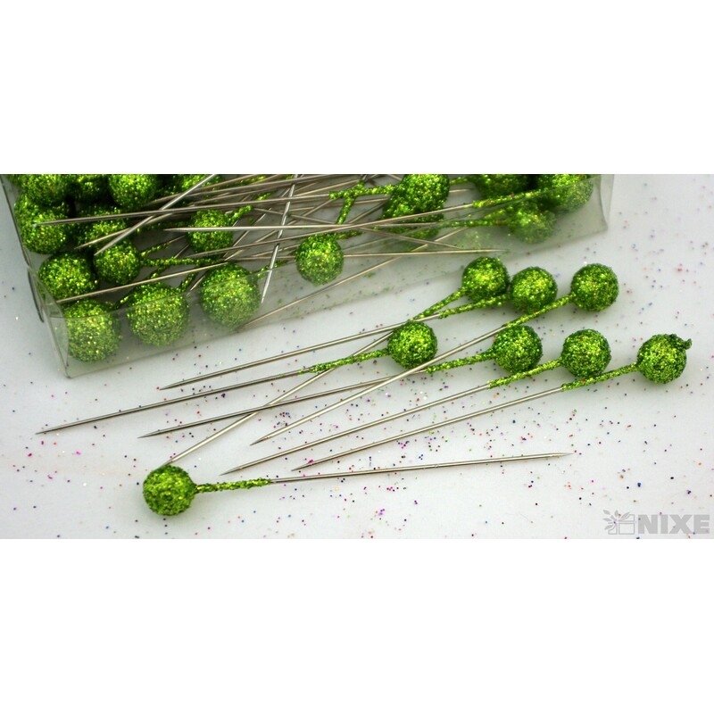 ŠPENDLÍK 9mmx7cm 96ks*ZELENÁ