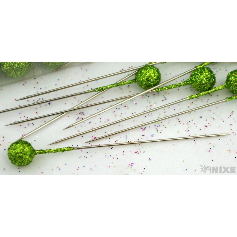 ŠPENDLÍK 9mmx7cm 96ks*ZELENÁ