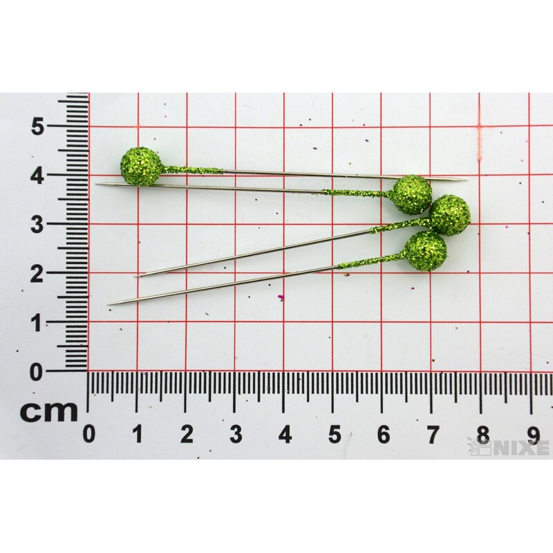 ŠPENDLÍK 9mmx7cm 96ks*ZELENÁ