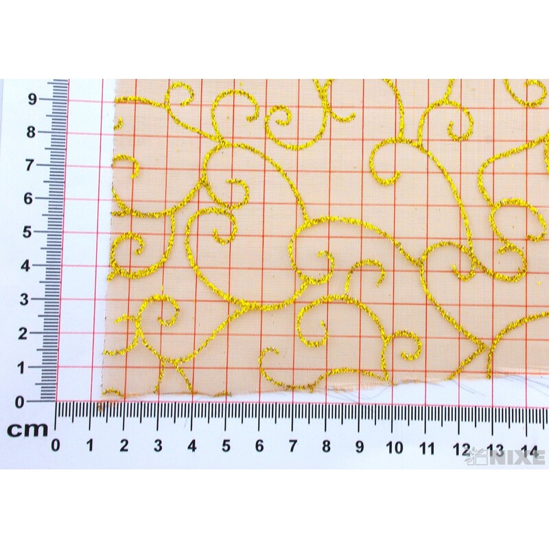 ORGANZA VZ.ORN. 40cmx5yd*HNĚDÁ