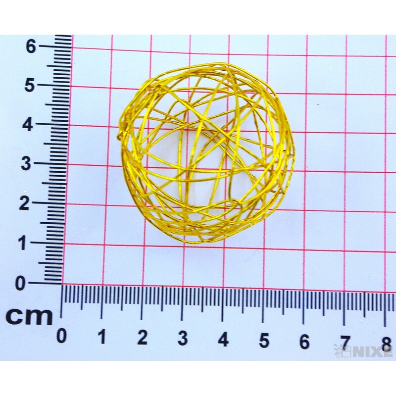 KOULE DRÁTEK 4cm 8ks*ZLATÁ TM.