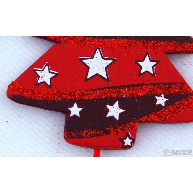 ZÁPICH VÁNOCE 6x25cm*ČERVENÁ