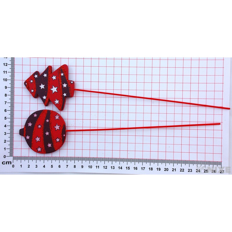 ZÁPICH VÁNOCE 6x25cm*ČERVENÁ