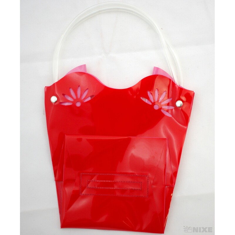 TAŠKA PLAST 18x19x12cm*ČERVENÁ 12 V+