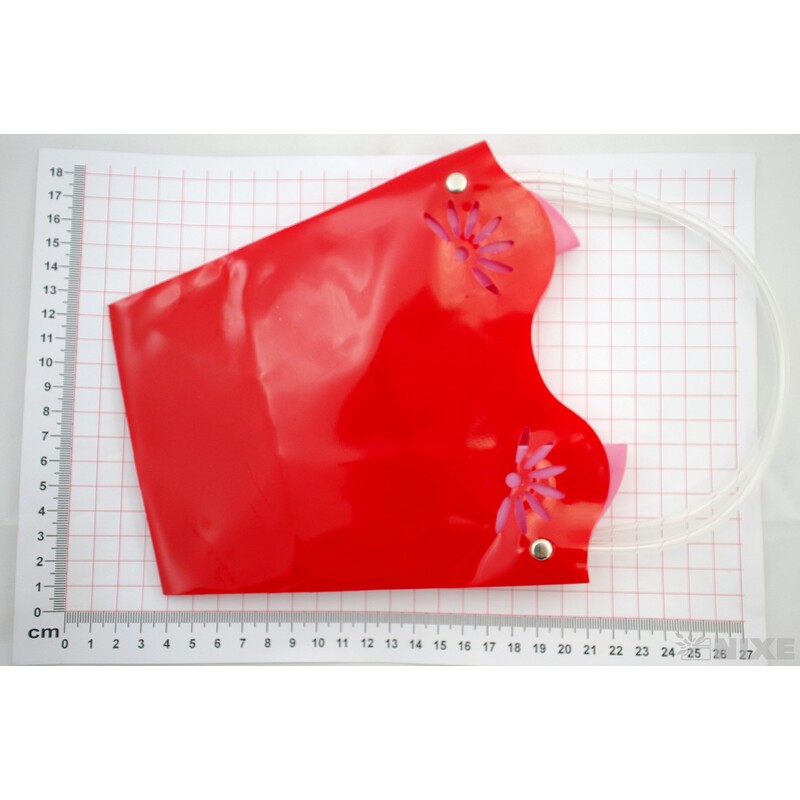 TAŠKA PLAST 18x19x12cm*ČERVENÁ 12 V+